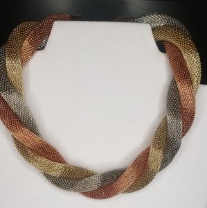 Roped multicolored necklace set